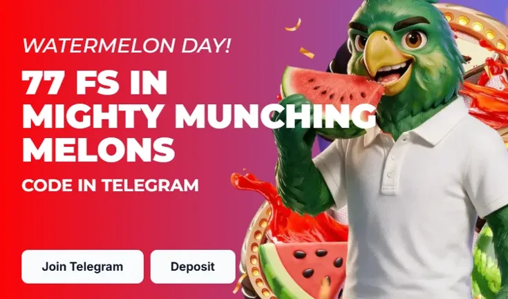 Promoção Watermelon Day do Lukkly: 77 giros grátis com código no Telegram